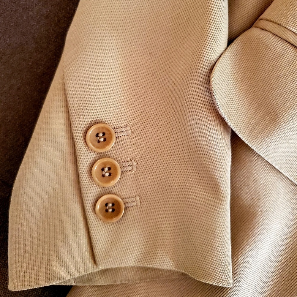 💯Ann Taylor Silk-Lined Long 3 Button Blazer - Picture 5 of 12